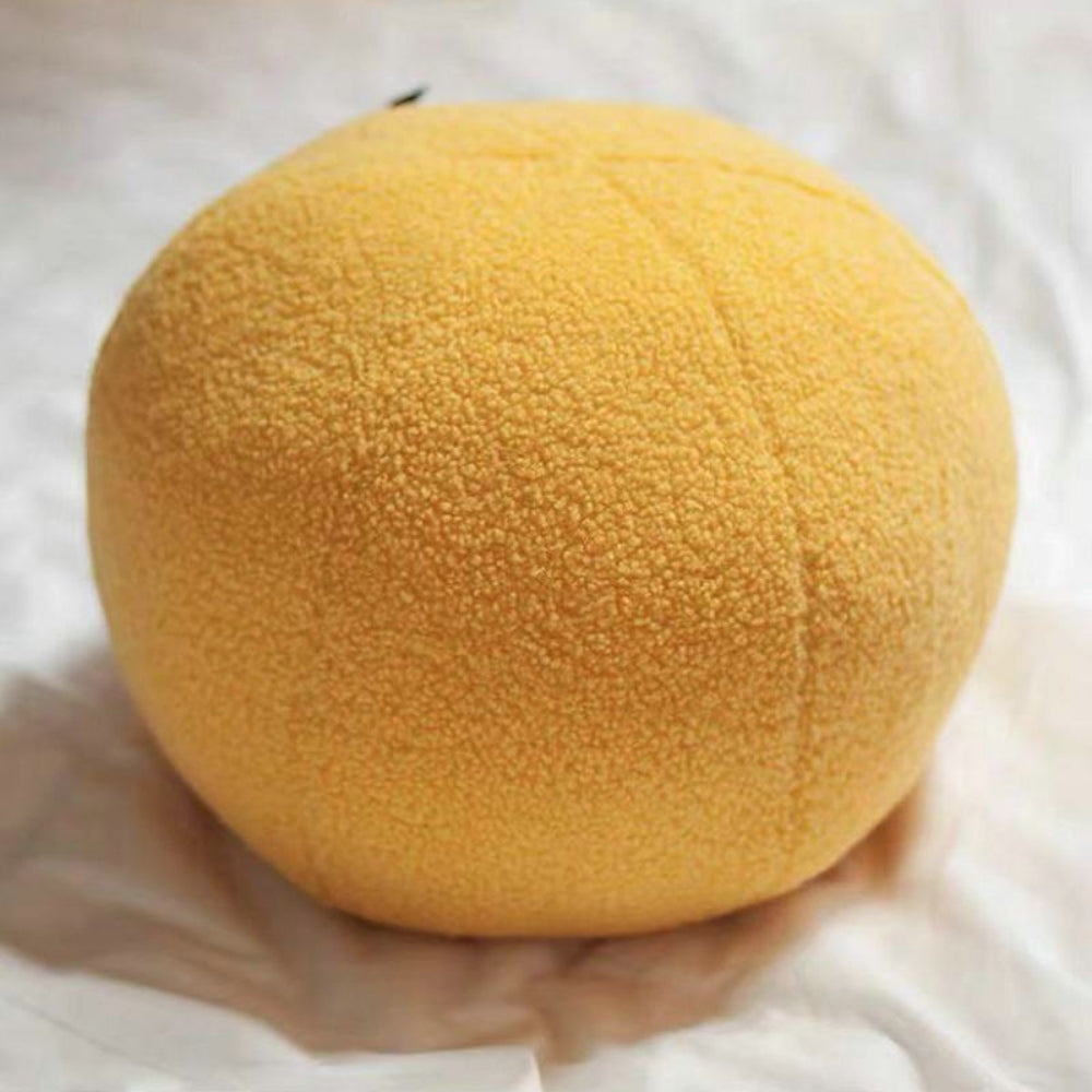 Plush Boucle Ball Cushion 12-Inch
