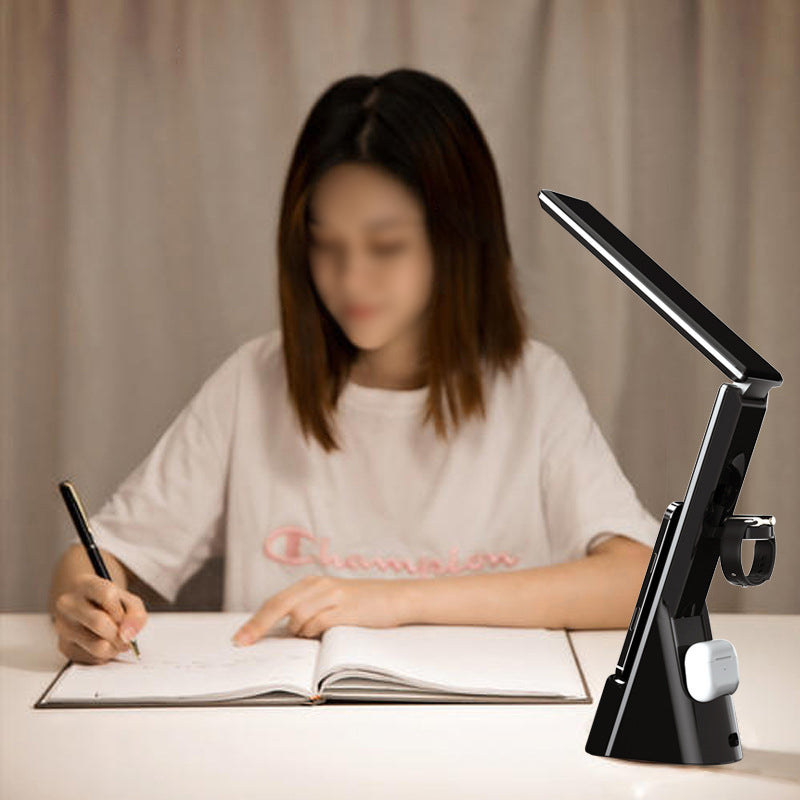 Multi-Function LED Desk Lamp with Wireless Charger and Alarm Clock