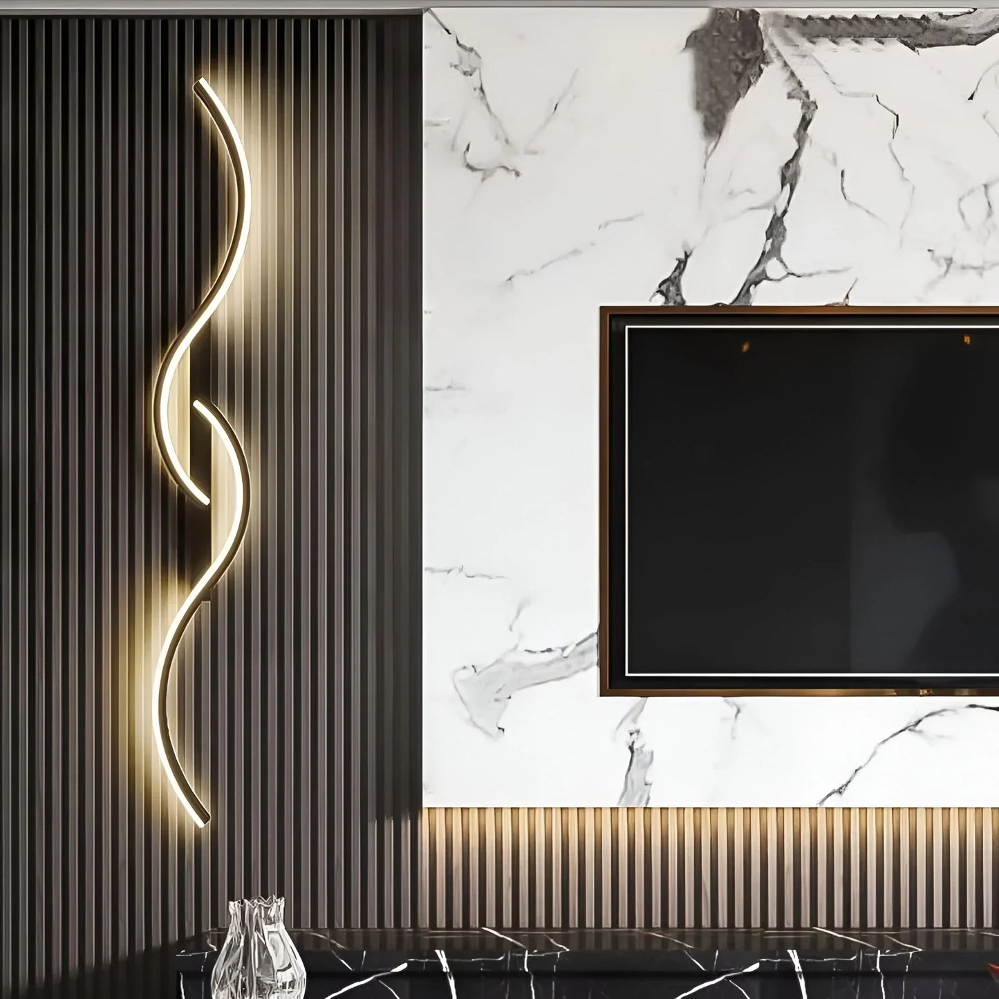 Modern Curved LED Wall Light for Ambient Illumination