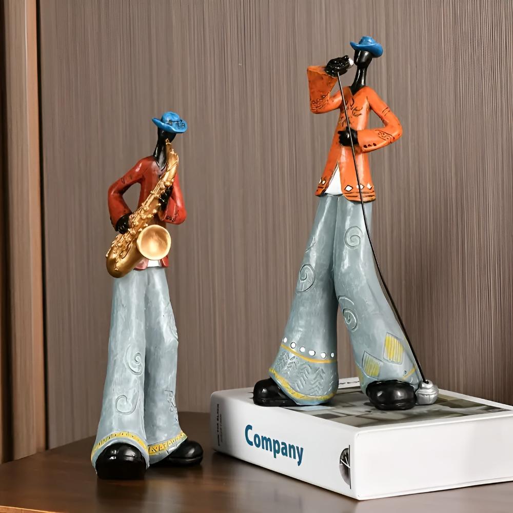 Abstract Jazz Band Resin Sculpture
