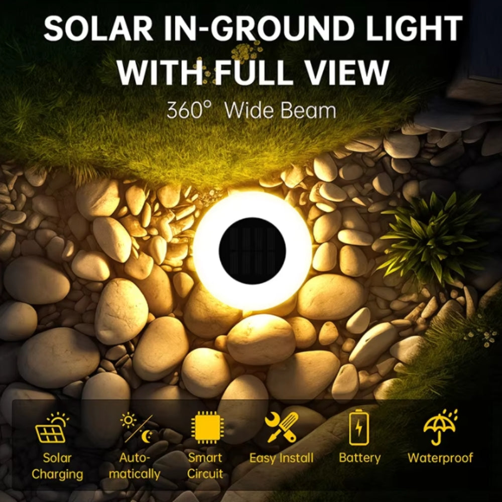 Solar-Powered LED Pathway Lights with Automatic Illumination