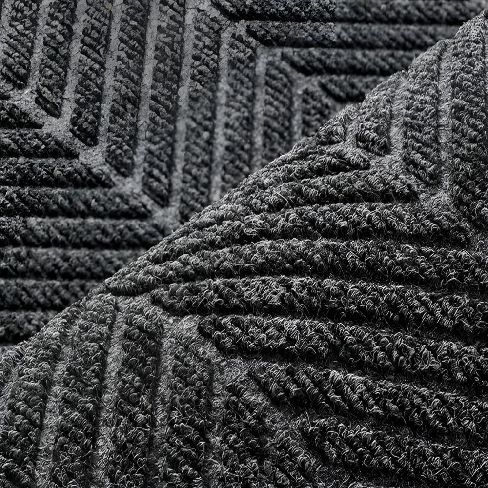 Chevron Textured Non-Slip Door Mat
