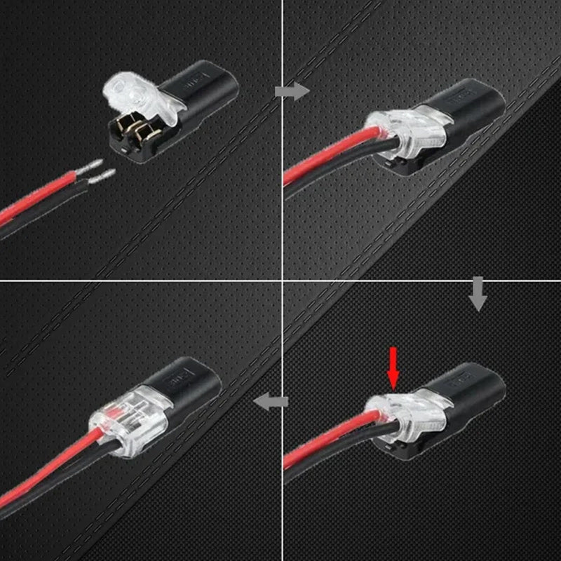 Double Wire Locking Connector for Safe Electrical Connections