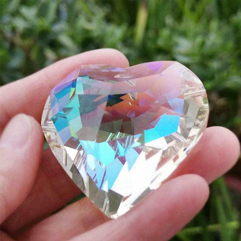 Heart-Shaped K9 Crystal Sun Catcher Prism