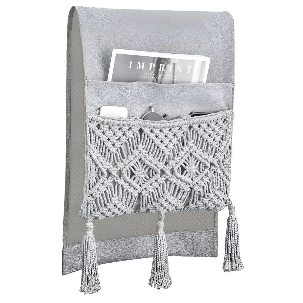 Handmade Boho Storage Caddy with Four Pockets