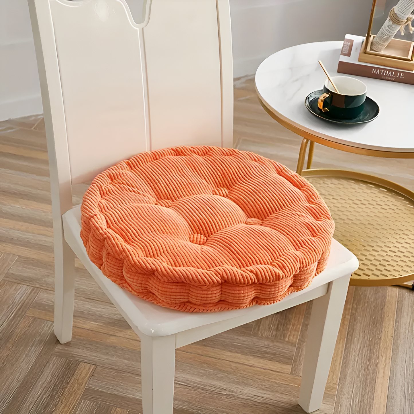 Stackable Soft Corduroy Chair Cushions
