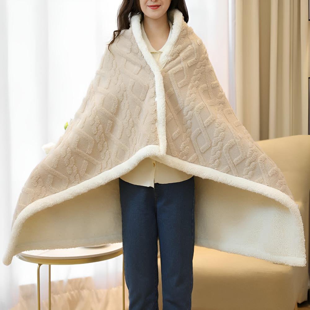 Plush Flannel Comfort Cloak Blanket