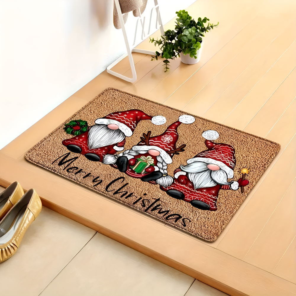 Gnome Wonderland Holiday Welcome Mat