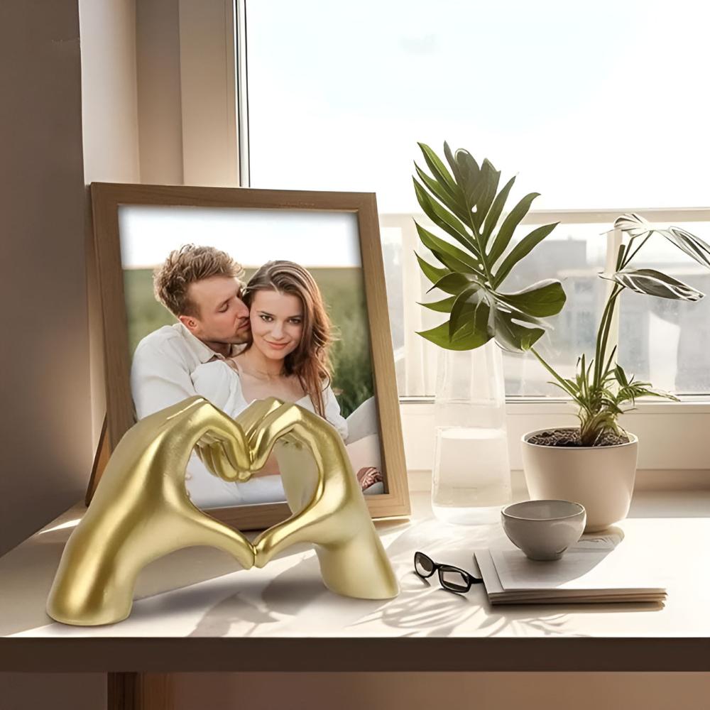 Heart-Shaped Love Hands Wall Art