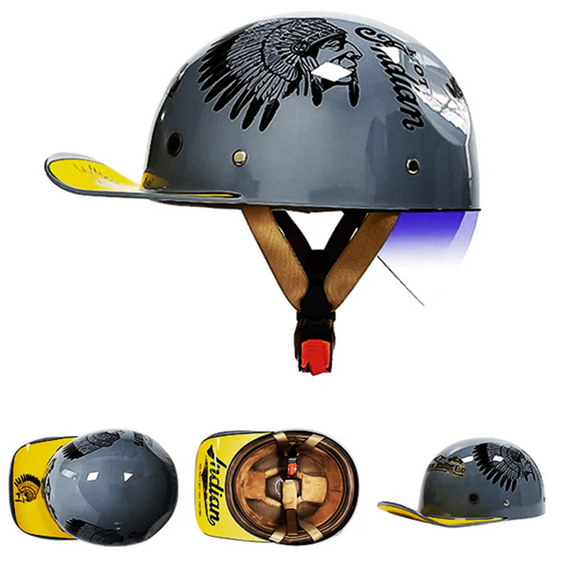 DOT Approved Lightweight Motorcycle Baseball Helmet
