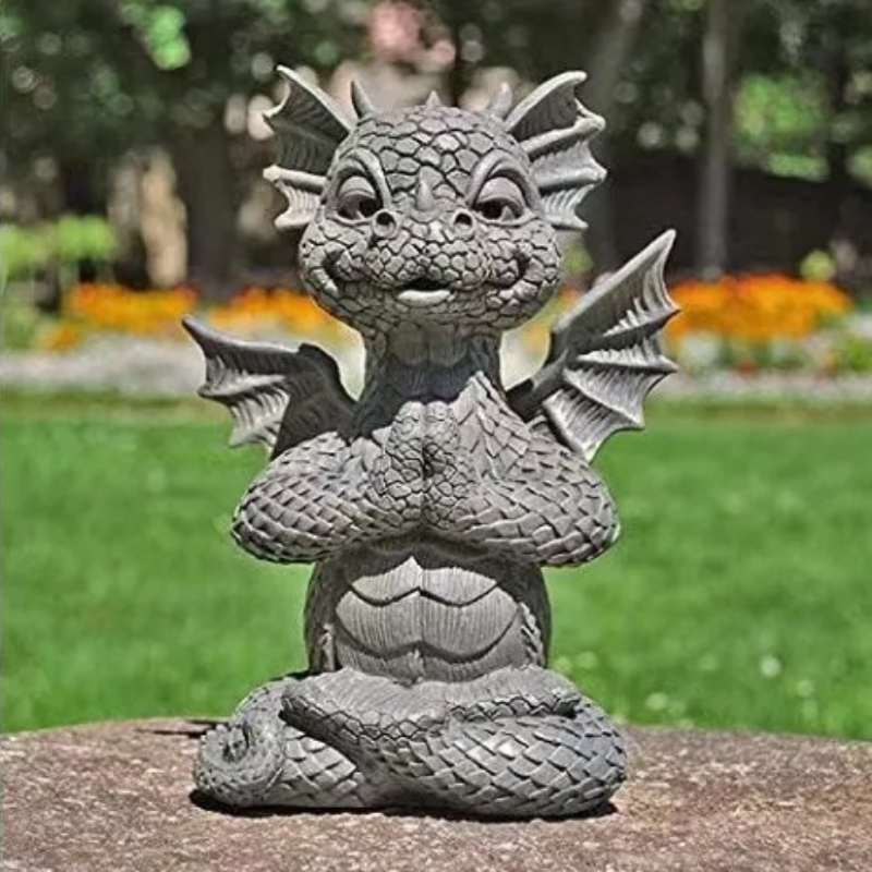 Dragon Design LED Table Lamp - Rechargeable Resin Accent Light