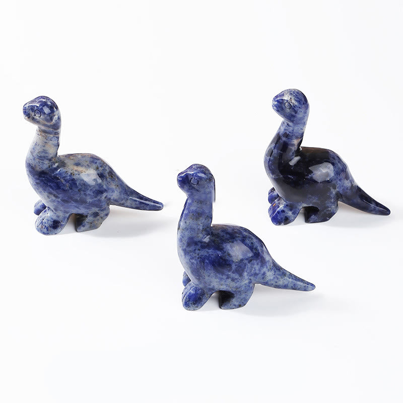Crystal Dinosaur Gemstone Decor 2.5 Inch Natural Stone Figurine