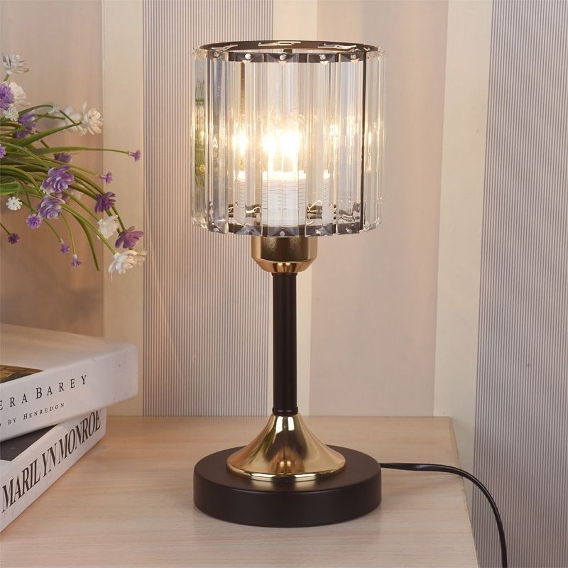 Nordic Crystal Table Lamp with Warm Illumination