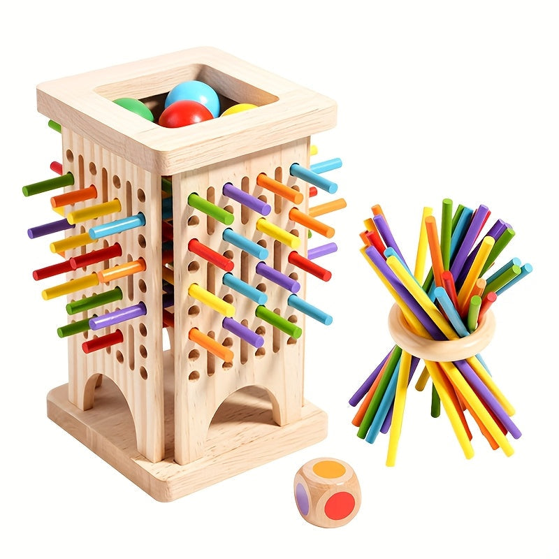 Wooden Stick Game for Kids - Creative Dexterity and Motor Skills Development
