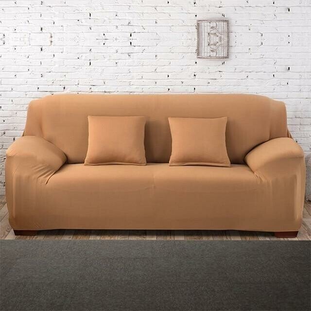 Stretchable Slipcover Sofa Protector in Plain Color