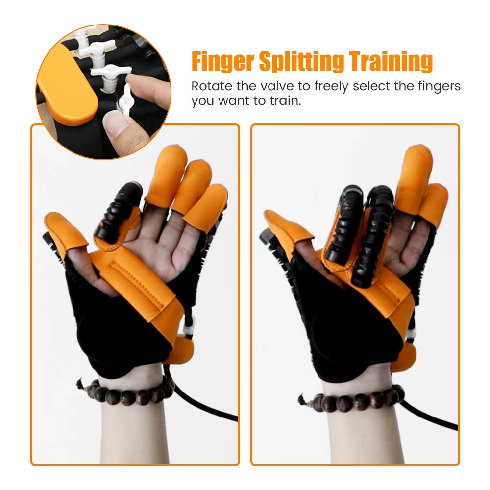Automatic Finger Strength Trainer Gloves for Hand Rehabilitation