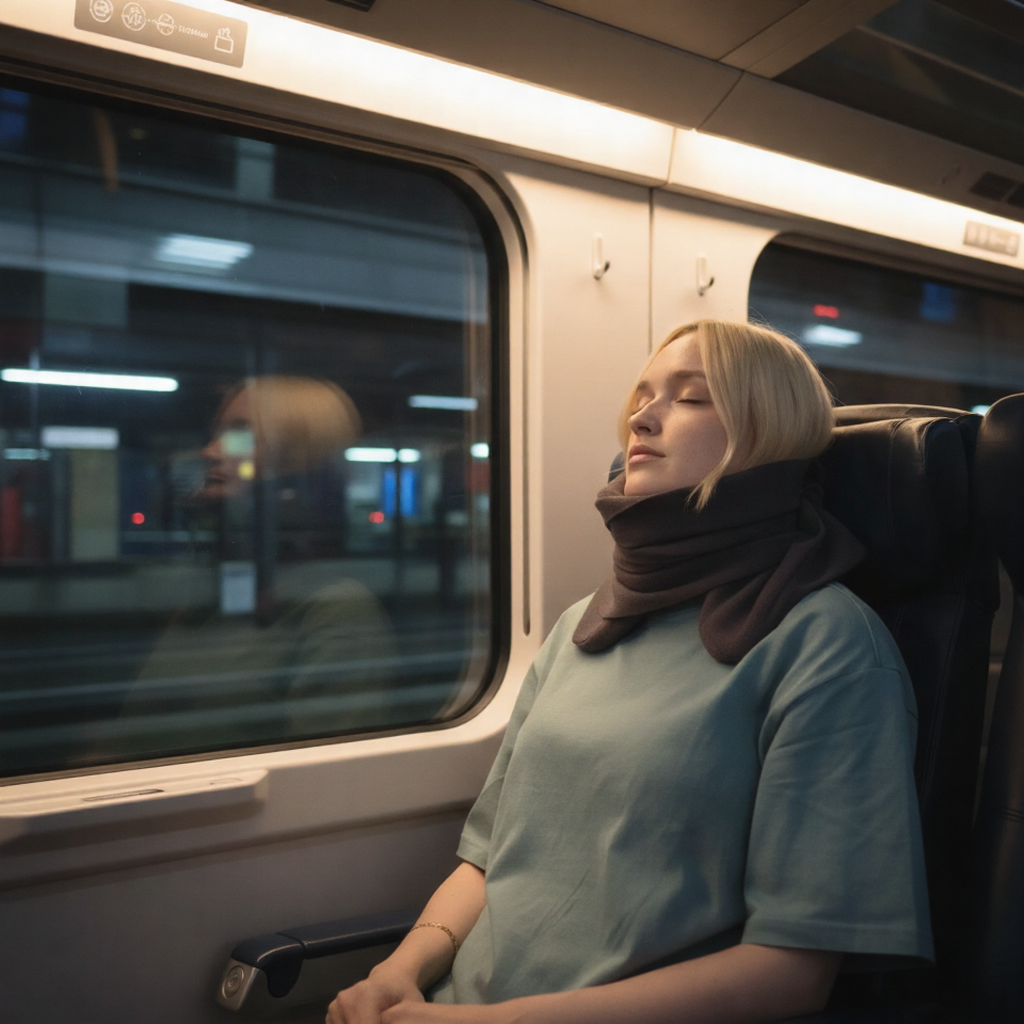 Wrap Travel Neck Pillow for Upright Support