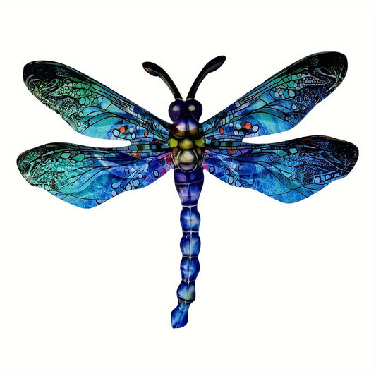 Vibrant Metal Dragonfly Wall Art for Indoor and Outdoor Decor