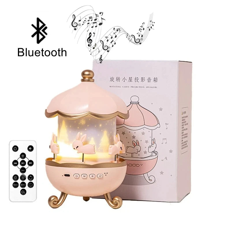 Magical Bunny LED Night Light Projector for Kids