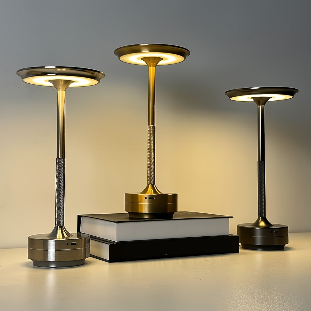 Modern USB Rechargeable LED Table Lamp with Touch Control