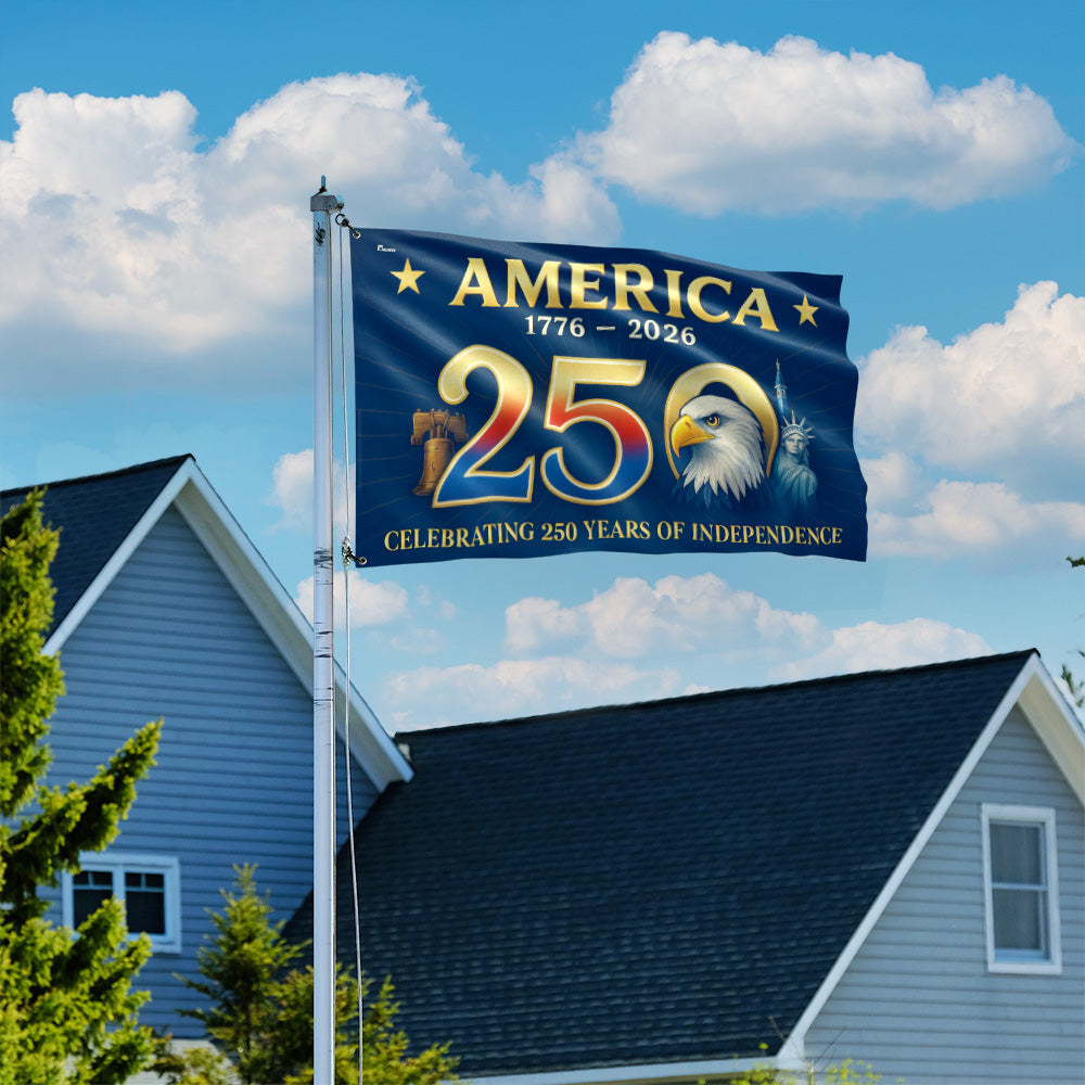 American Flag Grommet Flag for 250th Anniversary Celebration