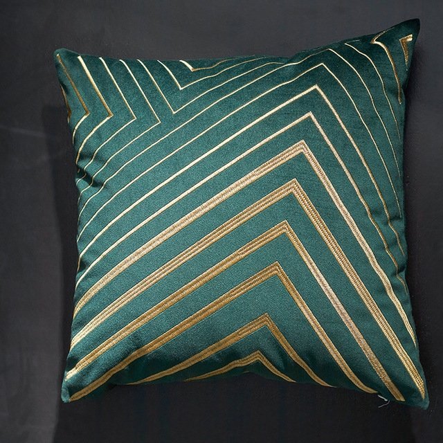 Luxurious Velvet Geometric Pillowcases - Elegant Home Decor