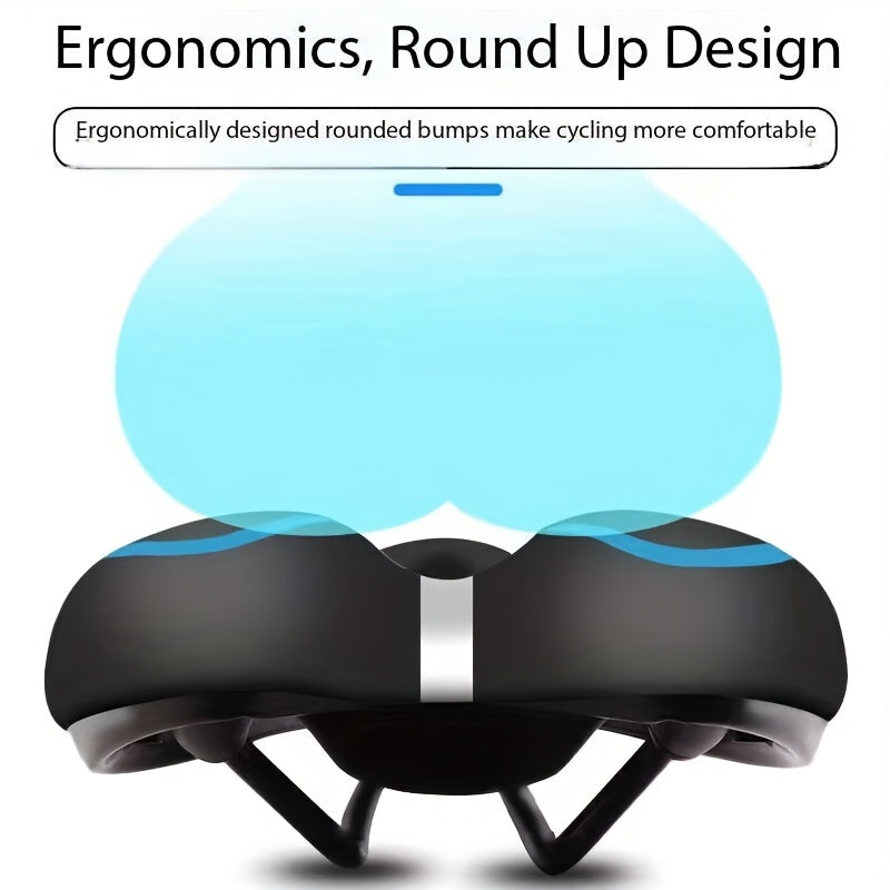 Ergonomic Breathable Bicycle Saddle with Ventilation Hole