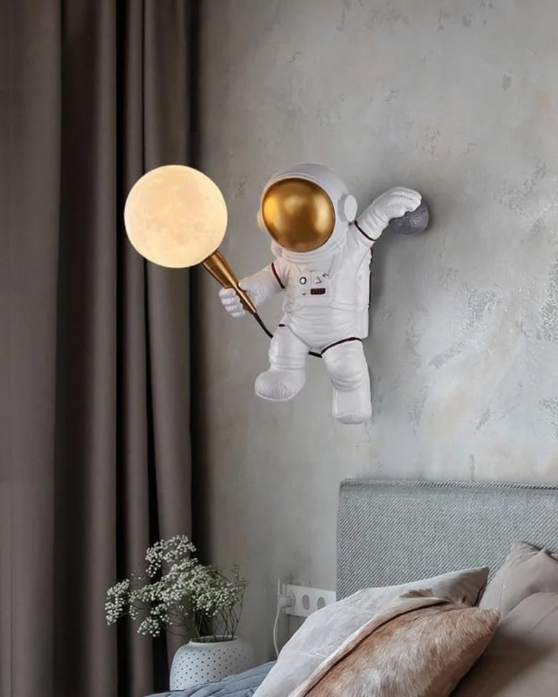 Astronaut Metal Wall Light Lamp
