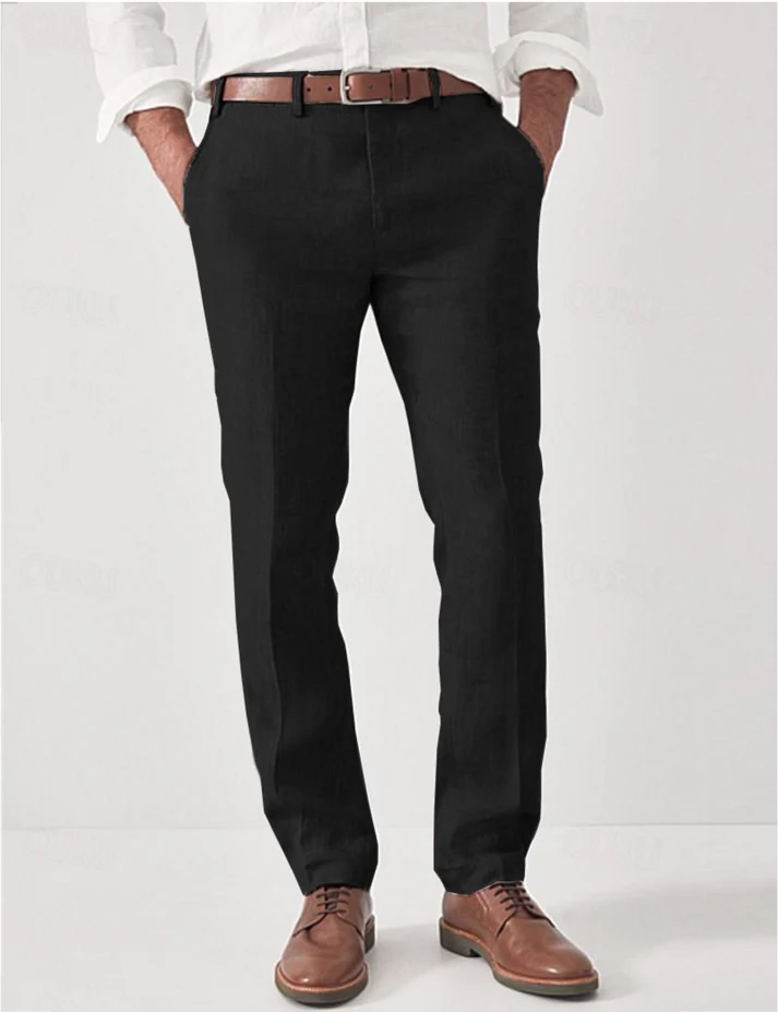 Breathable Linen Summer Pants for Men - Modern Straight Cut
