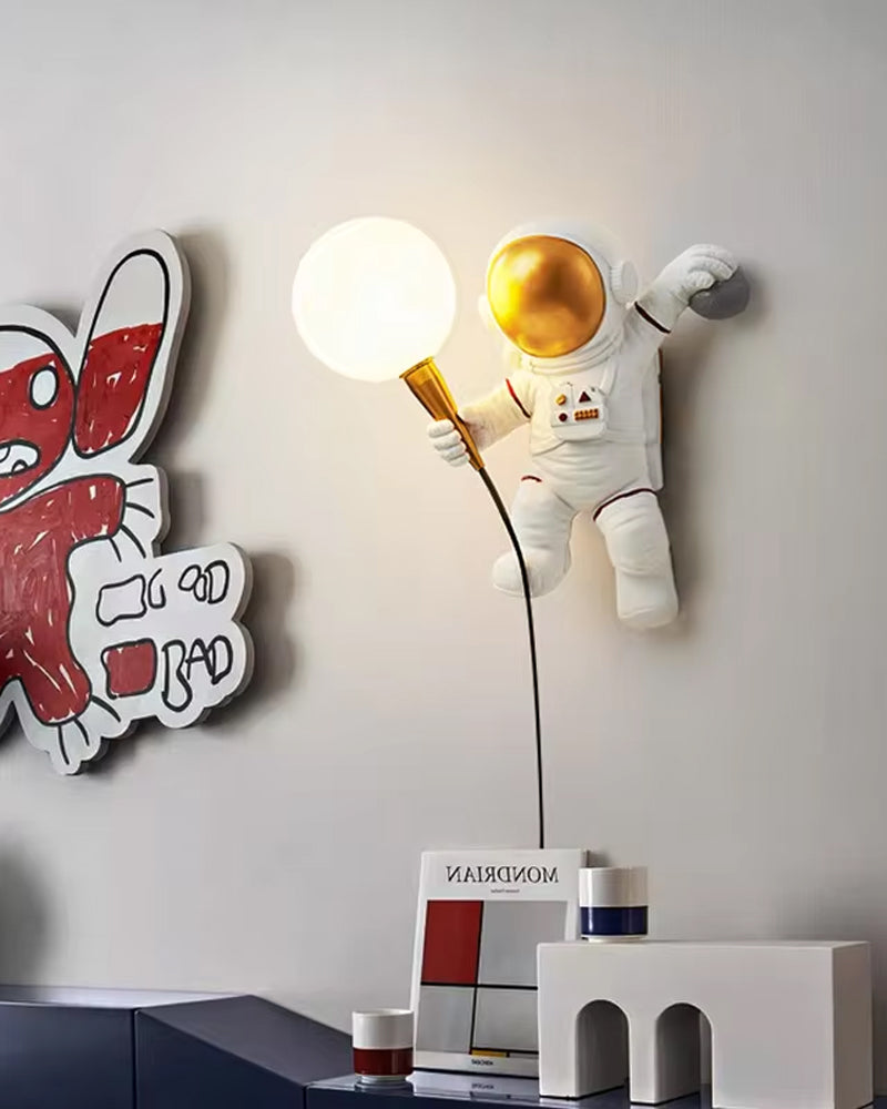 Astronaut Metal Wall Light Lamp