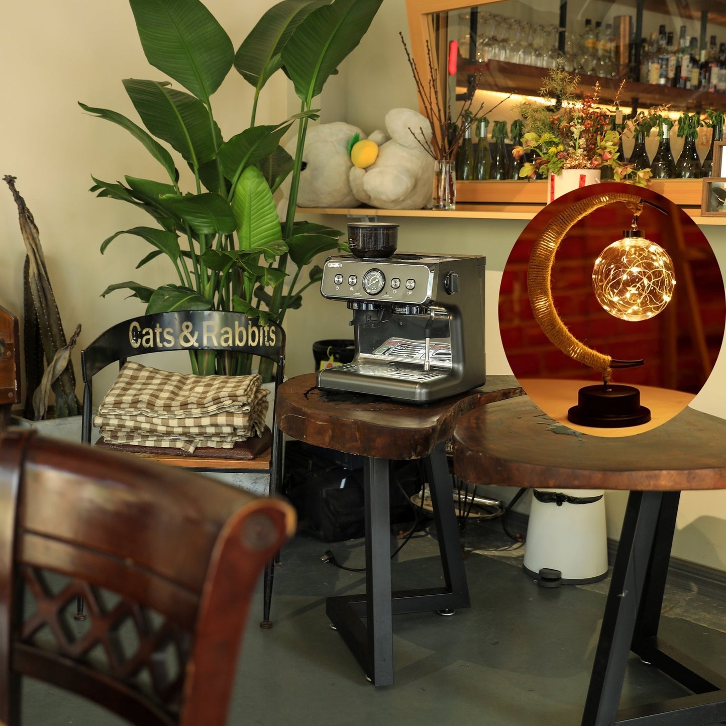 Wrought Iron LED MoonGlow Table Lamp