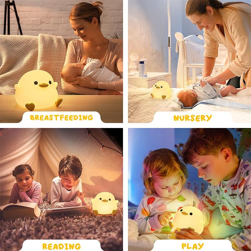 Rechargeable Duck Night Light for Kids with USB Charging