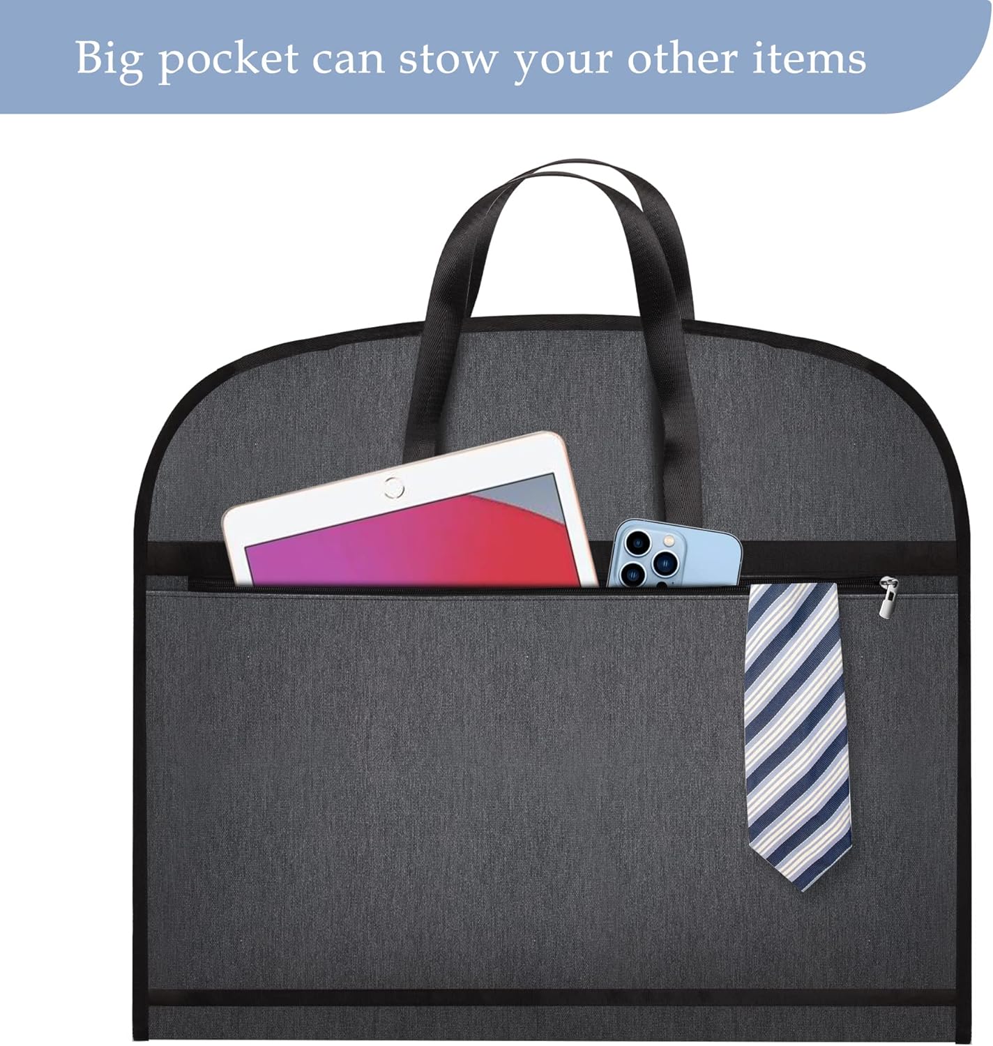 Waterproof Foldable Oxford Garment Bag for Suits and Uniforms