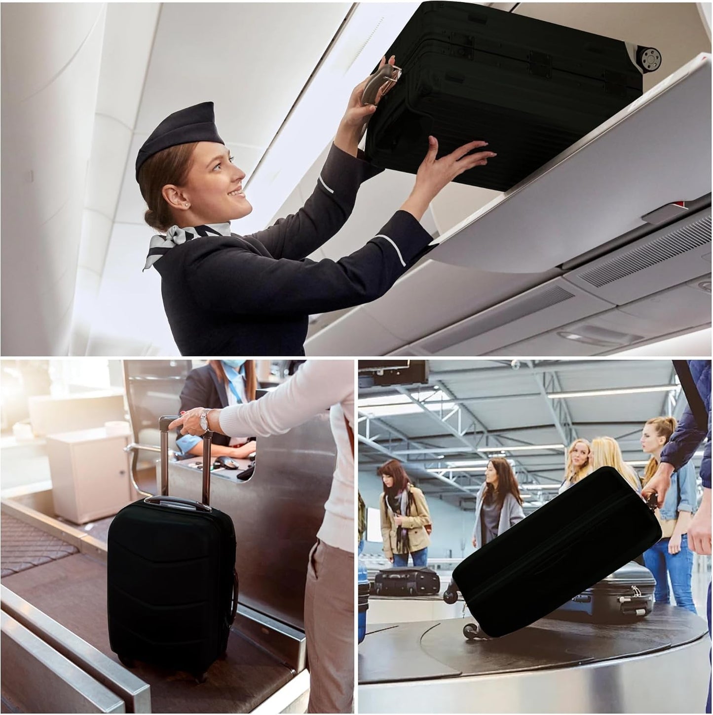 Stretchable Luggage Cover Set with Anti-Tear and Dustproof Protection