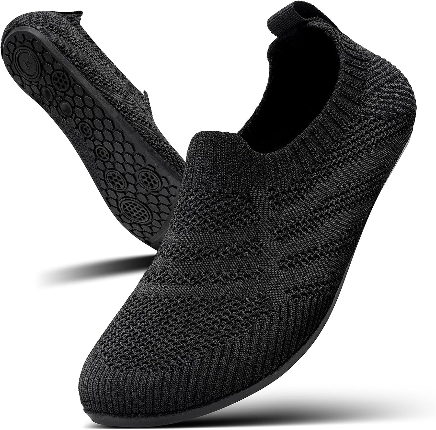 Men's Lightweight Knit Slip-On Barefoot Walking Shoes