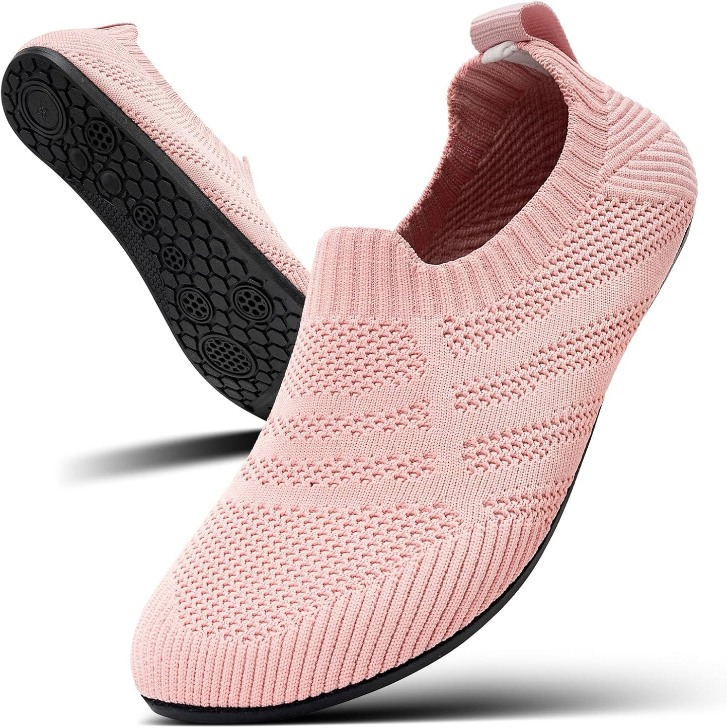 Men's Lightweight Knit Slip-On Barefoot Walking Shoes