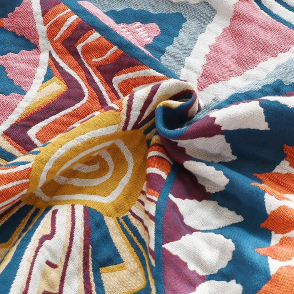 All-Season Soft Cotton Sunburst Blanket