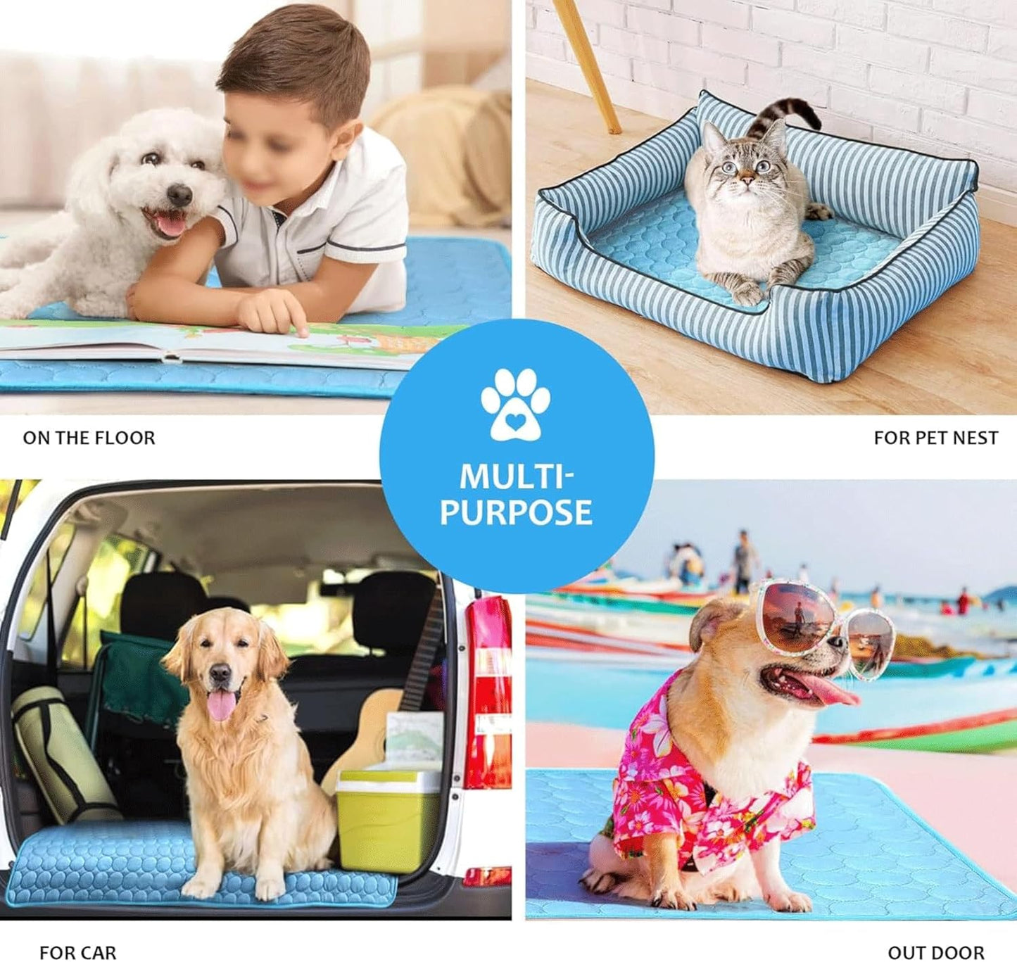 Extra-Large Dog Cooling Mat for Summer Relief