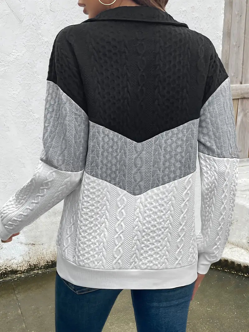 Elaine | Ladies' zip-up sweater