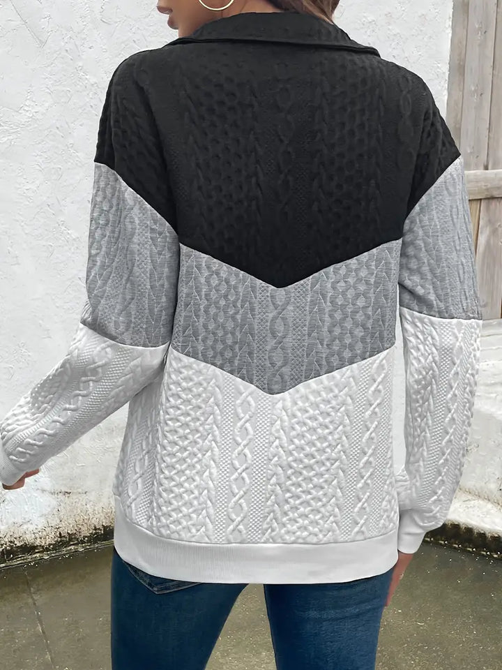 Elaine | Ladies' zip-up sweater