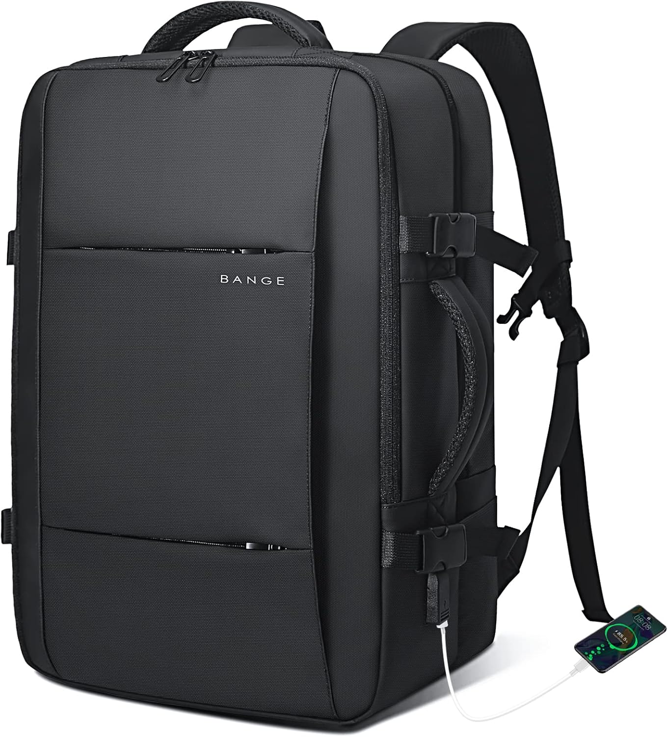 Expandable Waterproof Travel Backpack 26-45L with Laptop Sleeve and Duffle Carry