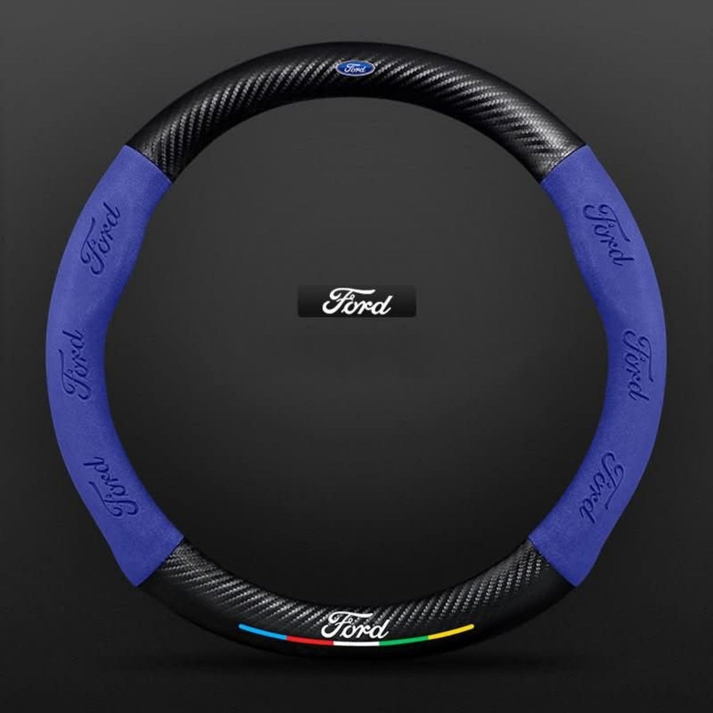Breathable Anti-Slip Synthetic Leather Steering Wheel Cover