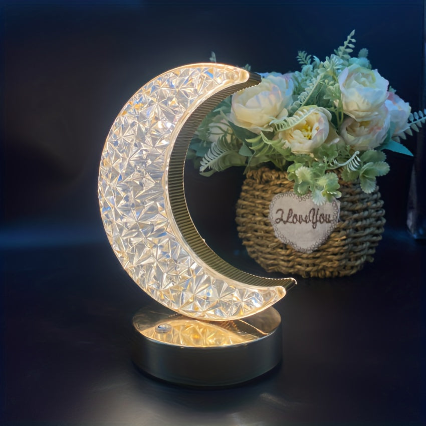 Dimmable Crystal Table Lamp with Touch Control