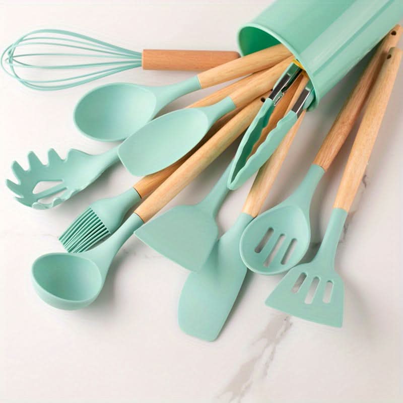 12-Piece Heat Resistant Silicone Kitchen Utensil Set