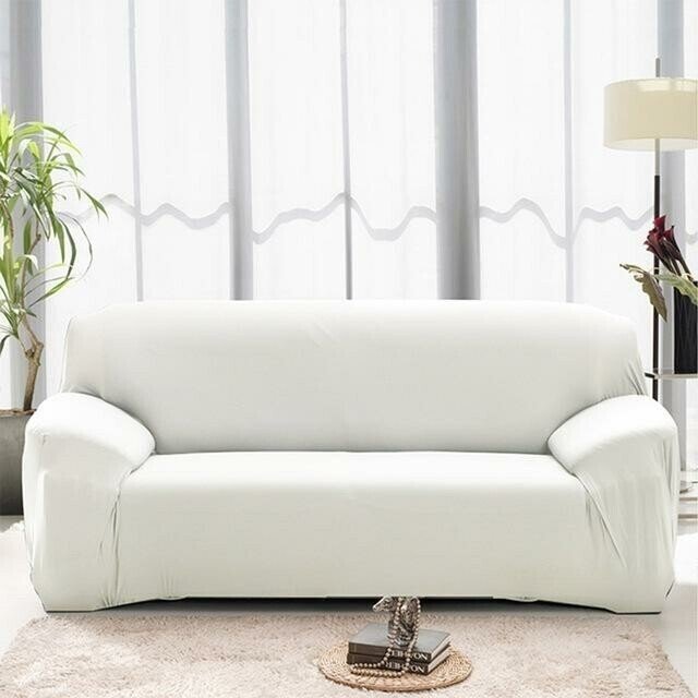 Stretchable Slipcover Sofa Protector in Plain Color