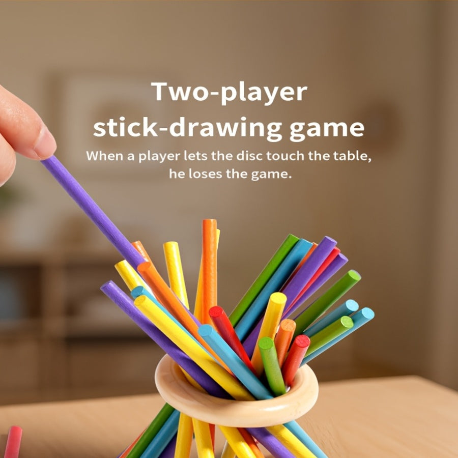 Wooden Stick Game for Kids - Creative Dexterity and Motor Skills Development