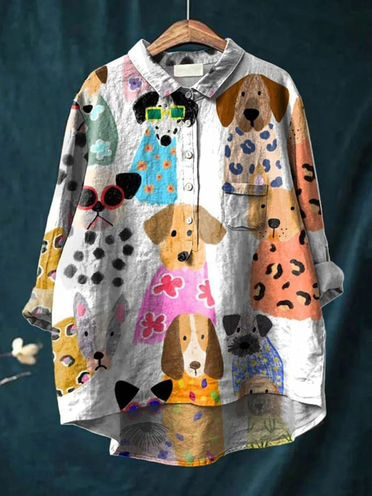 Anesha - Playful Print Blouse