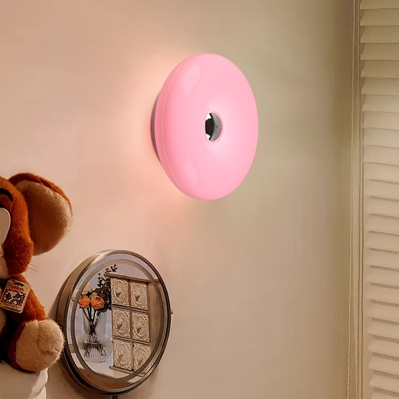 Modern Donut Rechargeable LED Wall Light with Touch Control
