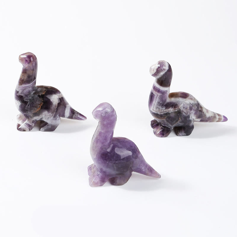 Crystal Dinosaur Gemstone Decor 2.5 Inch Natural Stone Figurine