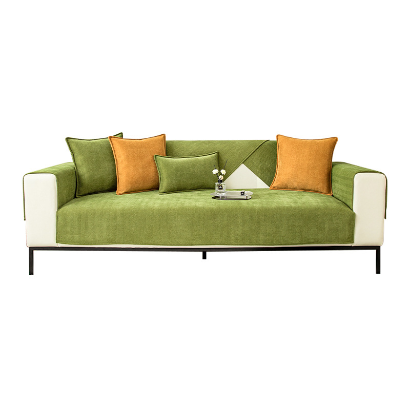 Herringbone Chenille Sofa Cover for Pet and Stain Protection